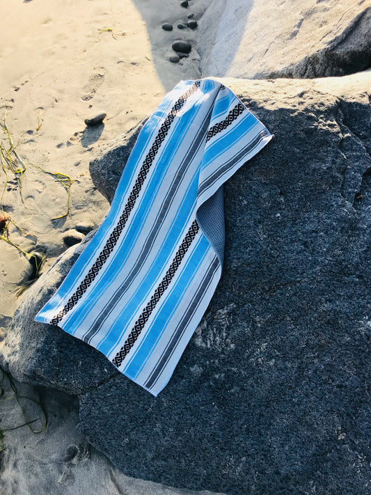 OG Baja Surf Golf Towel Blue